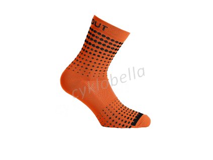 DOTOUT PONOŽKY INFINITY FLUO ORANGE - SET 3 PÁRŮ (A23X10020F) S/M