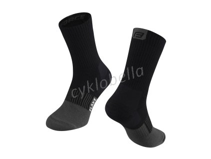 ponožky FORCE FLAKE termo, černo-šedé L-XL/42-47