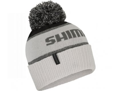 SHIMANO YUKI POM zimní čepice, černo/bílá