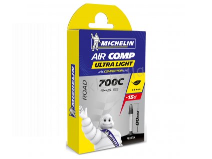 MICHELIN DUŠE AIR COMP ULTRALIGHT GAL-FV 80MM 700X18/25 (837288) Množ. Uni