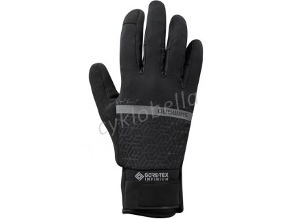 SHIMANO W's INFINIUM INSULATED GORE-TEX rukavice, dámské (0-5°C), černá, M