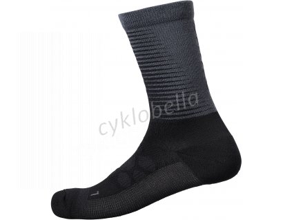 SHIMANO S-PHYRE MERINO TALL ponožky, černá/šedá, M-L (41-44)