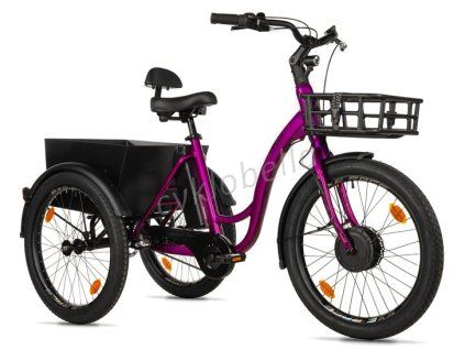 CARGO - TRICYCLE LOVELO, FRONT MOTOR, VIOLET