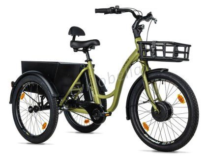 CARGO - TRICYCLE LOVELO, FRONT MOTOR, ARMY GREEN