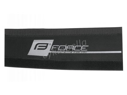 kryt pod řetěz FORCE neoprén 9cm, černo-stříbrný