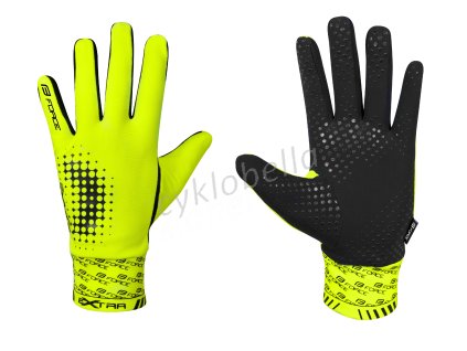 rukavice FORCE EXTRA, jaro-podzim, fluo XL