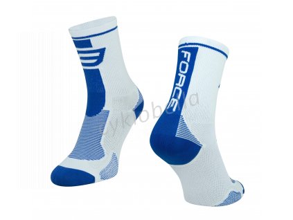 ponožky F LONG, bílo-modré S-M/36-41