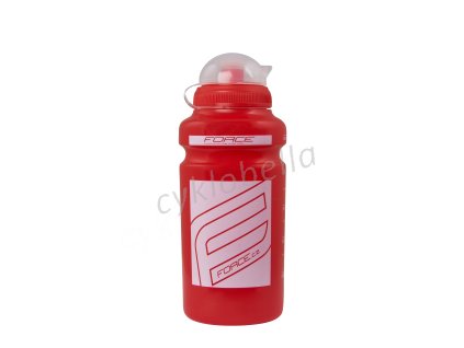 láhev FORCE "F" 0,5 l, červená/bílý potisk