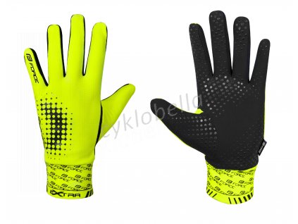 rukavice FORCE EXTRA, jaro-podzim, fluo L
