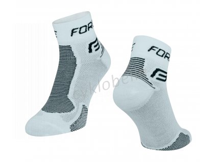ponožky FORCE 1, bílo-černé XXL/48-49