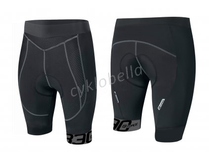 kraťasy FORCE B30 do pasu s vložkou,černo-šedé 3XL