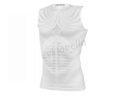 triko funkční F TROPIC bez rukávů,bílé 2XL-3XL