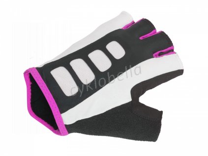Rukavice Lady Sport Gel X6 k/p L (bílá/růžová/černá)