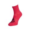 SILVINI - enduro ponožky Orino  fuchsia black (Velikost 36-38)