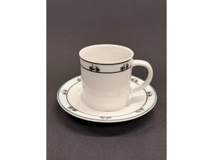 BIANCHI ESPRESSO HRNEK S PODŠÁLKEM BÍLÝ S KOLY