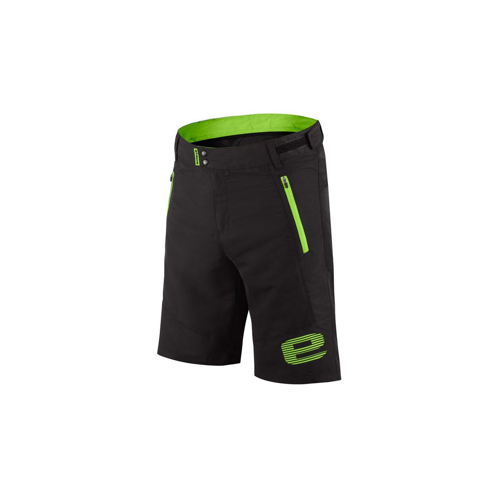 Etape - pánské volné kalhoty FREEDOM, černá/zelená (Velikost 3XL)