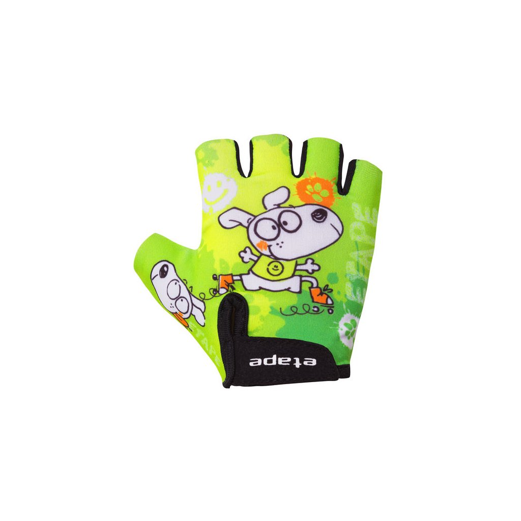 Etape – dětské rukavice TINY, zelená (Velikost 3-4)