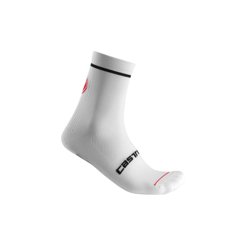 Letní cyklistické ponožky CASTELLI Entrata 9, white