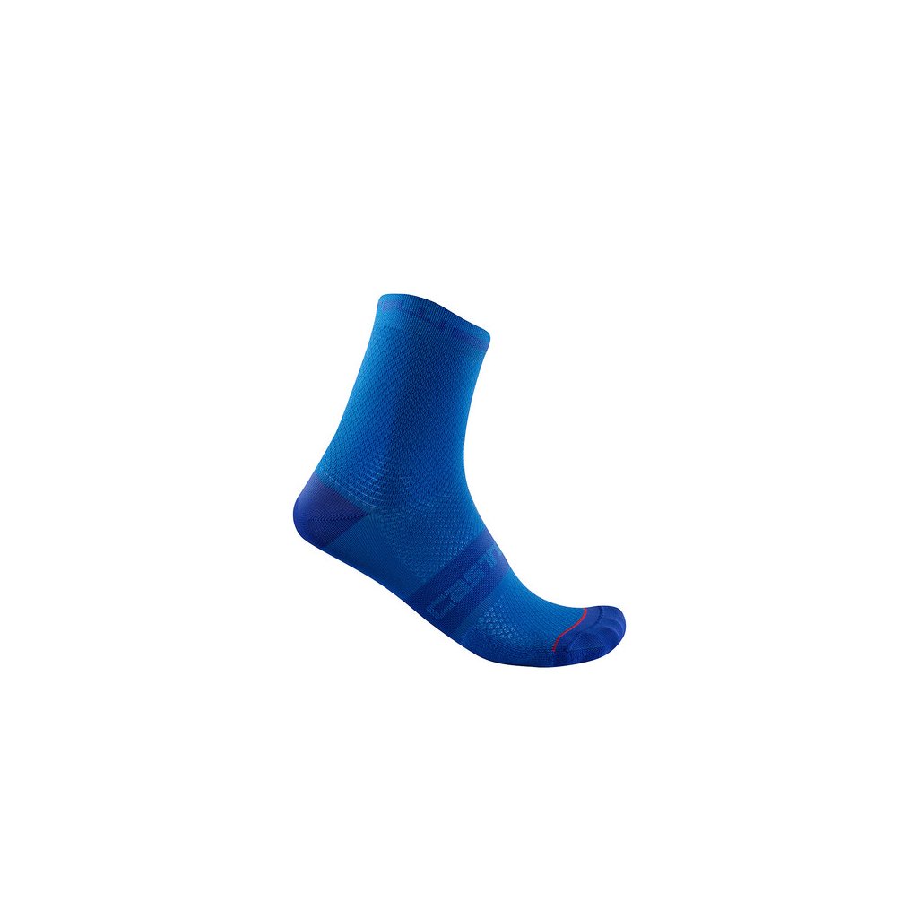 Pánské cyklistické ponožky CASTELLI Superleggera 12, azzurro italia