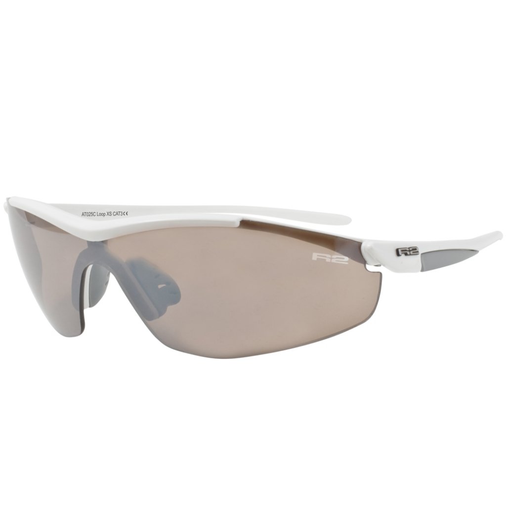 Sportovní sluneční brýle R2 LOOP XS bílé AT025C (Velikost XS, Barva rámu pink, Barva čoček grey)