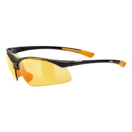 22614 cyklisticke slunecni bryle uvex sportstyle 223 black orange