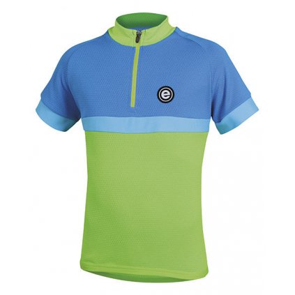 Dětský letní cyklistický dres ETAPE BAMBINO, zelená/modrá (Velikost 128/134)