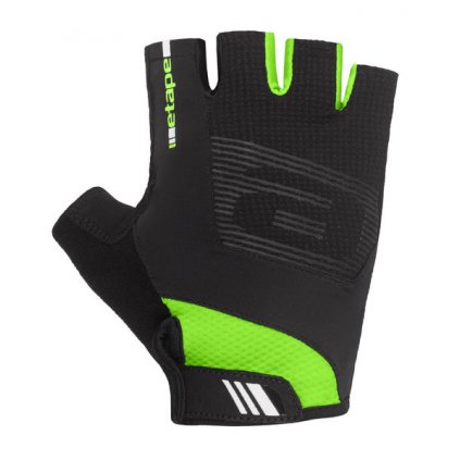 Etape – rukavice GARDA, černá|zelená (Velikost L)