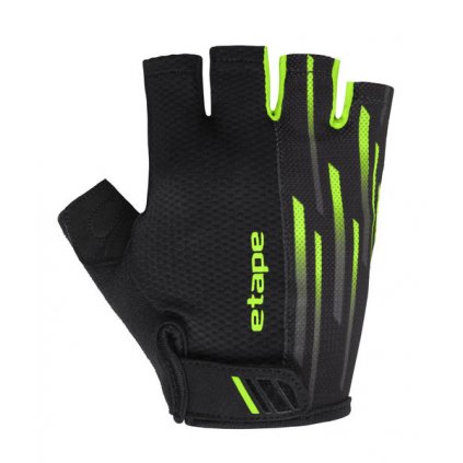 Etape – rukavice SPEED, černá|zelená (Velikost L)