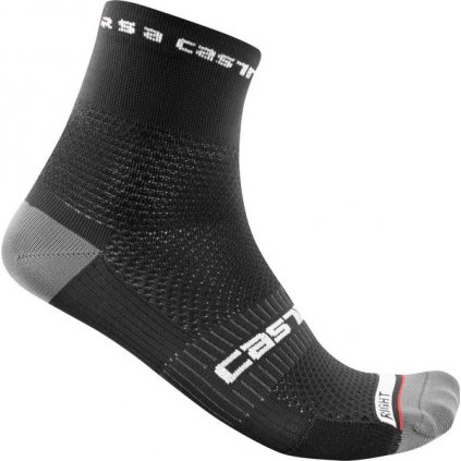 Pánské cyklistické ponožky CASTELLI Rosso Corsa Pro 9, black