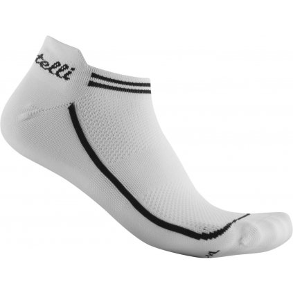 Dámské cyklistické ponožky CASTELLI Invisible, white (Velikost L/XL)