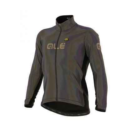 Zimní cyklistická bunda ALÉ GUSCIO   IRIDESCENT REFLECTIVE JACKET (Velikost XL)