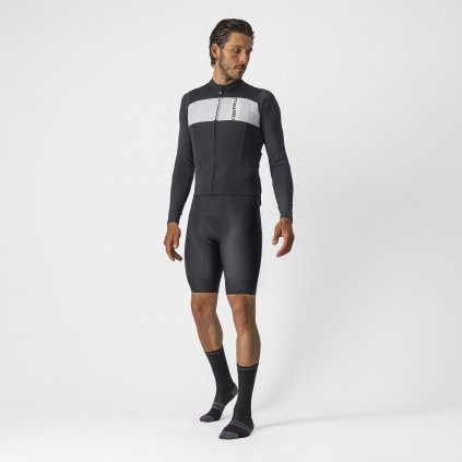 Pánský letní cyklistický dres CASTELLI Prologo 7, light black/grey/ivory (Velikost 3XL)