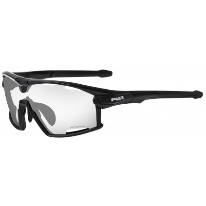 Sportovní cyklistické brýle R2 ROCKET fotochromatické (Barva rámu černý/lesklý, Barva čoček fotochromatická čirá do šedé)