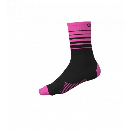 Letní cyklistické ponožky ALÉ ACCESSORI ONE, fluo pink (Velikost Velikost L/44-47)