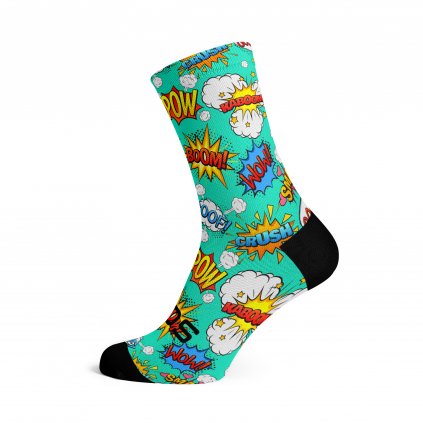 Cyklistické ponožky SOX Comic Socks (Velikost L)