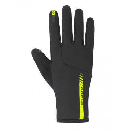 Zimní sportovní rukavice Etape LAKE 2.0 WS+, černá/žlutá fluo (Velikost L)