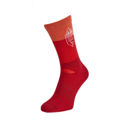 Cyklistické ponožky SILVINI Ferugi, merlot orange (Velikost 36-38)