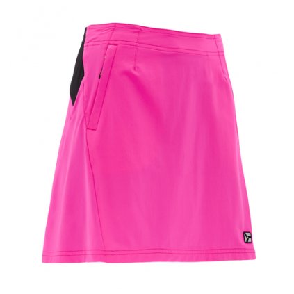Dámská cyklistická sukně SILVINI Invio bez vložky, pink-black (Velikost S)