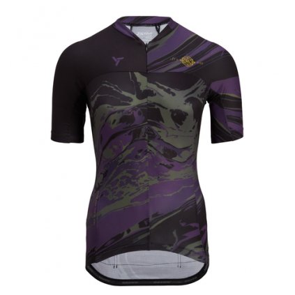 Dámský cyklistický dres SILVINI Catirina, black plum (Velikost XS)