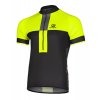 Pánský cyklistický dres ETAPE FACE, černá/žlutá fluo (Velikost 3XL)