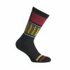 Cyklistické ponožky Dotout Quarz Sock, black-red-yellow (Velikost 2XL)