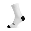 Cyklistické ponožky SOX Solid White Socks (Velikost L)