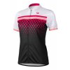 Dámský letní cyklistický dres ETAPE DIAMOND, bílá/růžová (Velikost L)