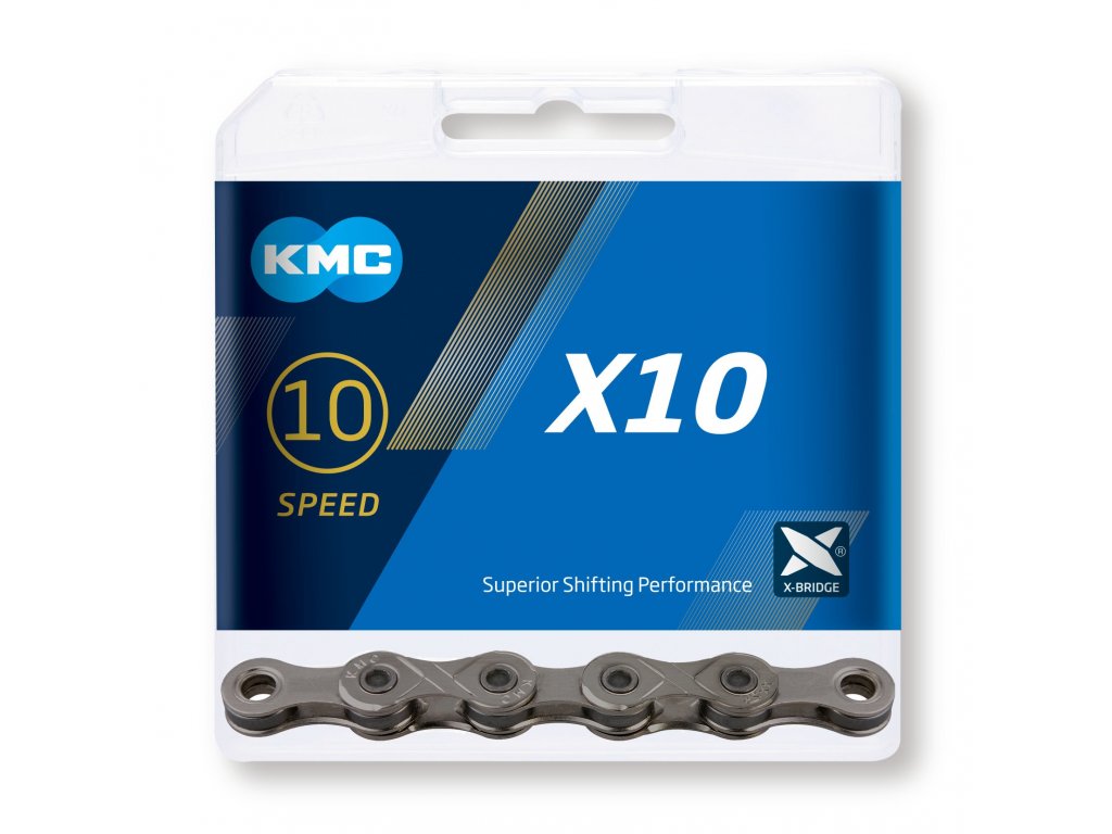 reťaz KMC X10 grey 10-rýchl. 114 článkov