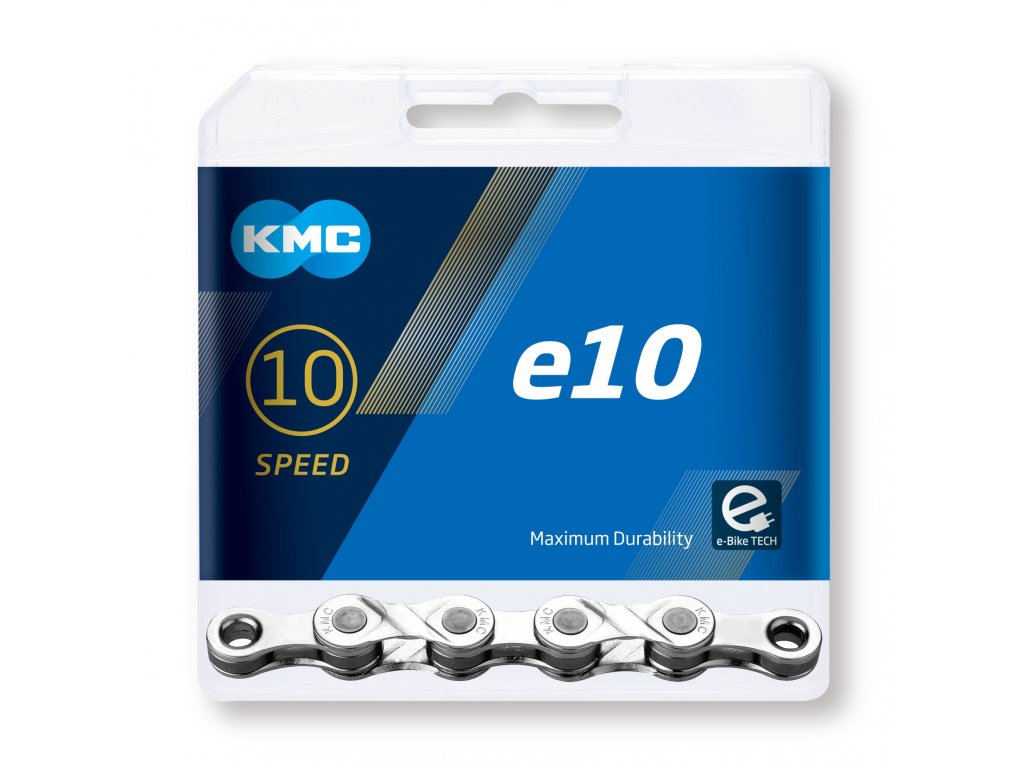 reťaz KMC e10 silver pre e-Bike 10-rýchlostná 122 článkov