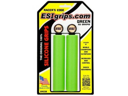 gripy ESI Racer's Edge, 50g, Green / zelená