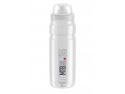 fľaša ELITE FLY MTB transparentná šedé logo 750ml