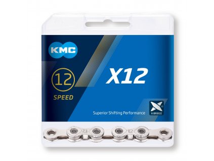 retaz KMC X12 silver 12-rýchl. 126 článkov