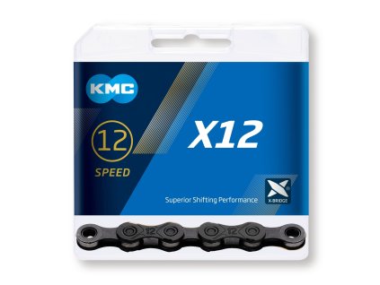 retaz KMC X12 black 12-rýchl. 126 článkov