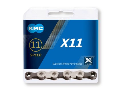 reťaz KMC X11 silver/grey 11-rýchl. 118 čl.